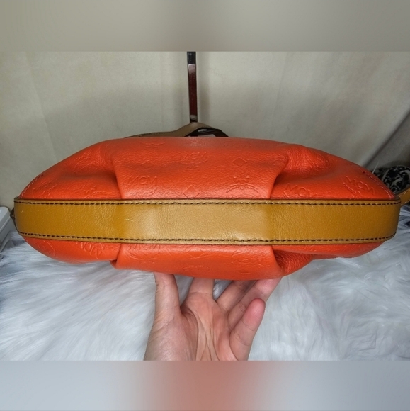 MCM Embossed Leather Crossbody Bag - Picture 3 of 12